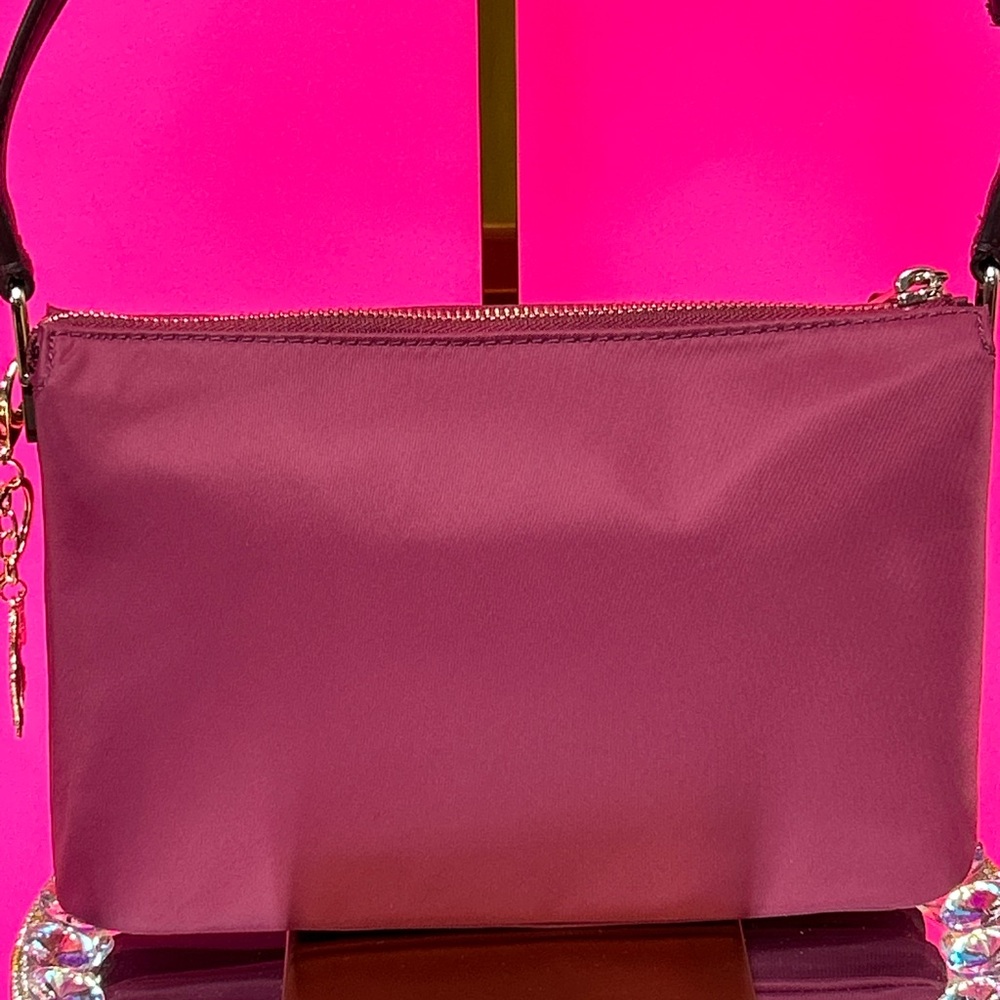 kate spade cranberry nylon crossbody w/Elephant Bag Charm Approx. 10 x 7 x 2 - Picture 2 of 16